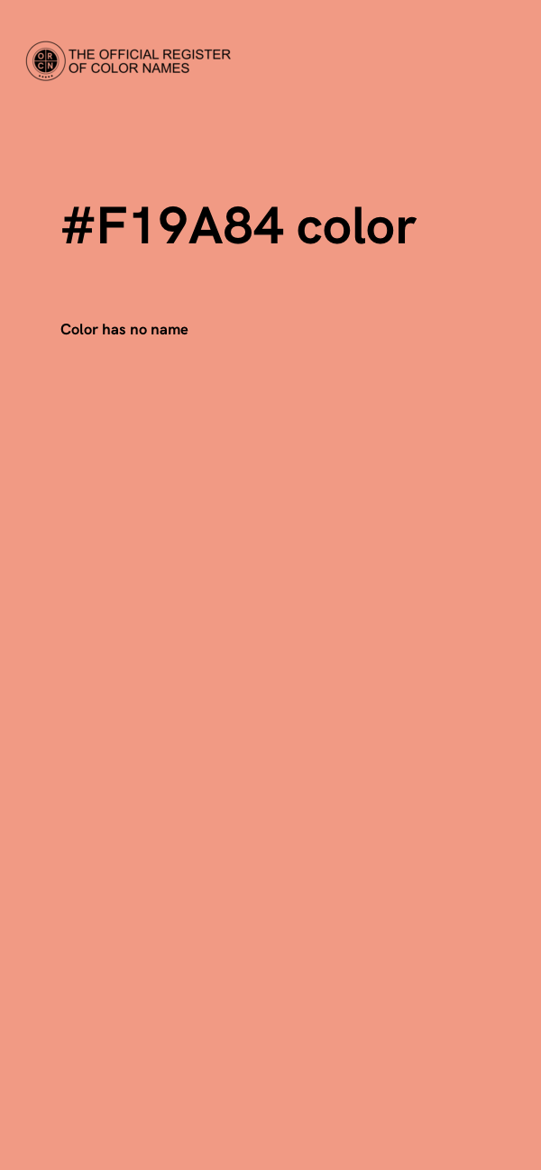 #F19A84 color image