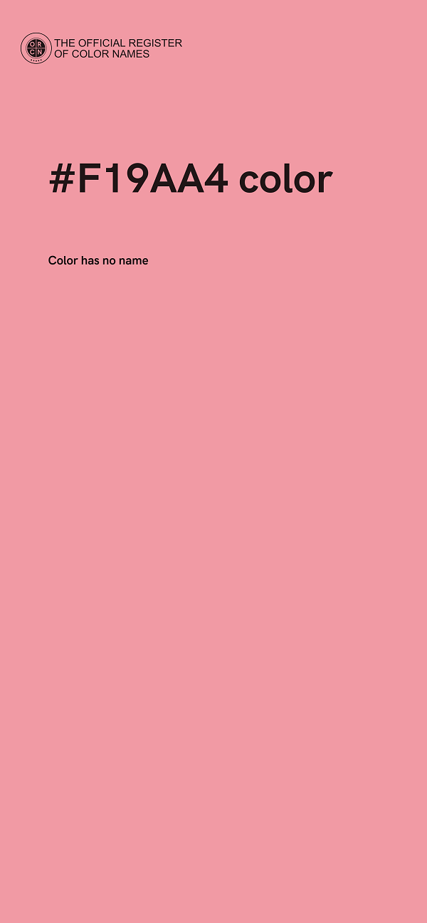 #F19AA4 color image