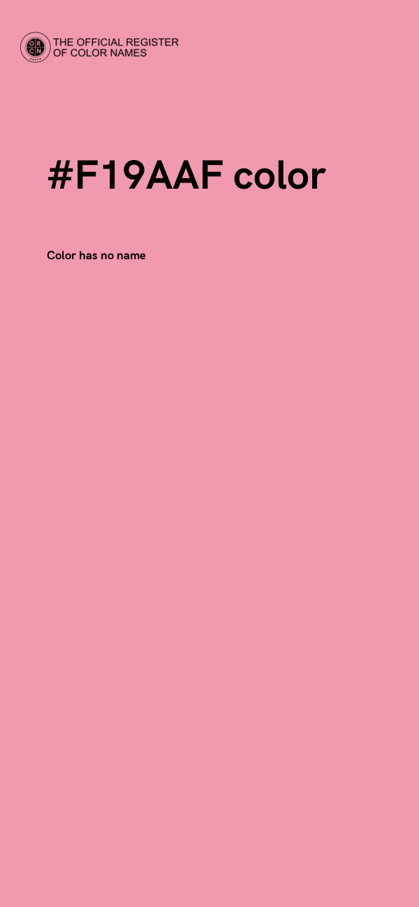 #F19AAF color image