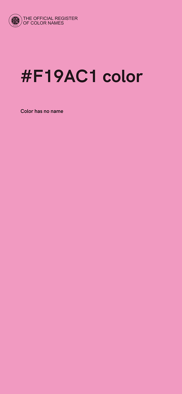 #F19AC1 color image