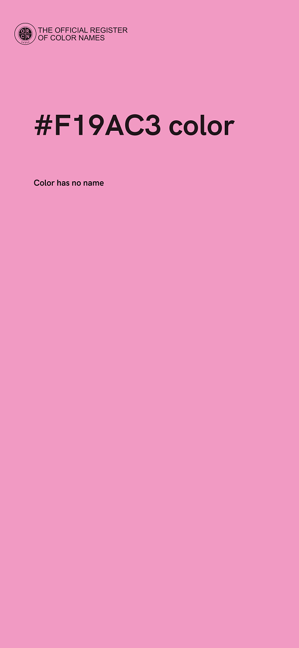 #F19AC3 color image