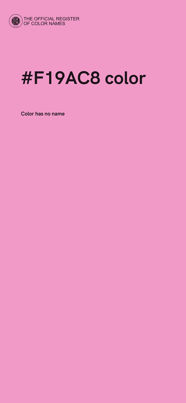 #F19AC8 color image