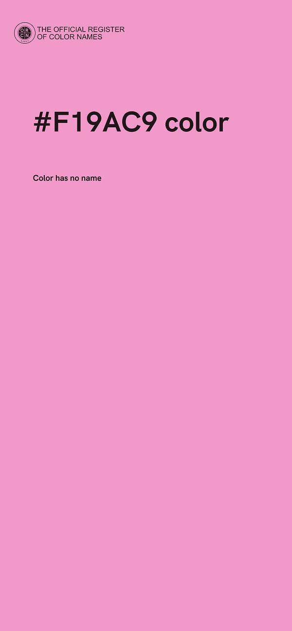 #F19AC9 color image