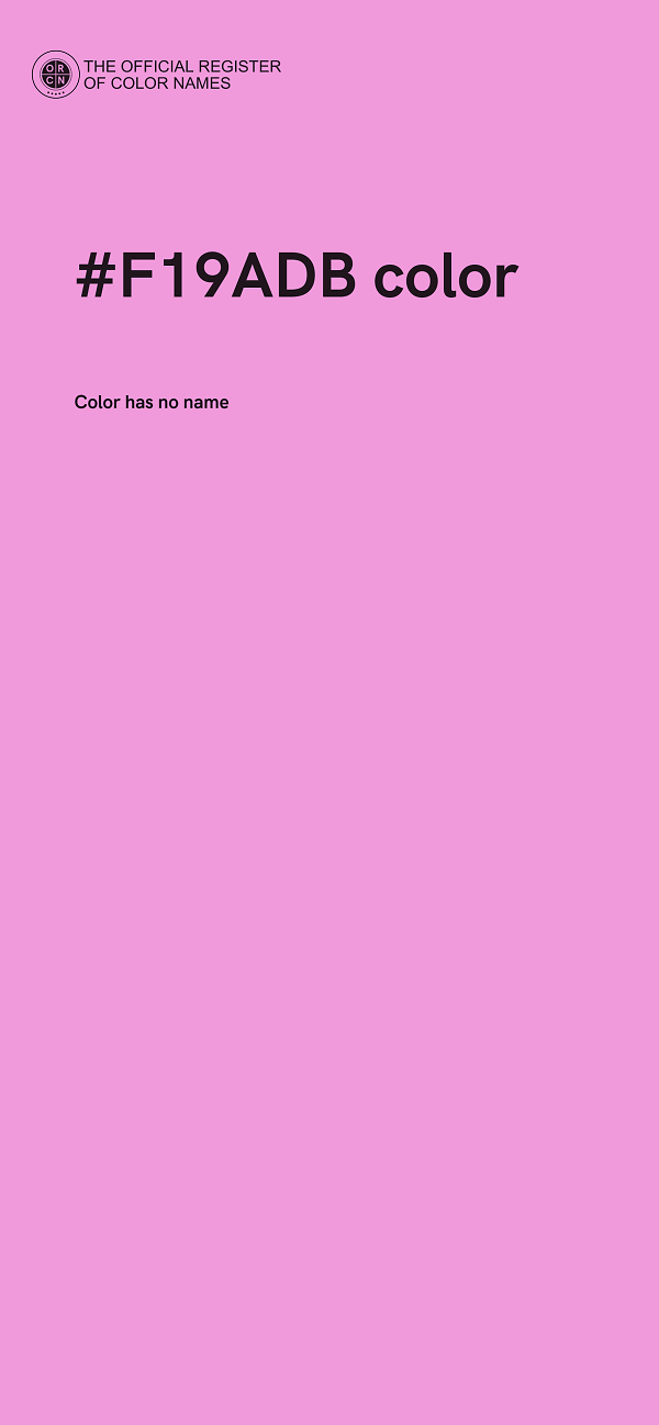 #F19ADB color image