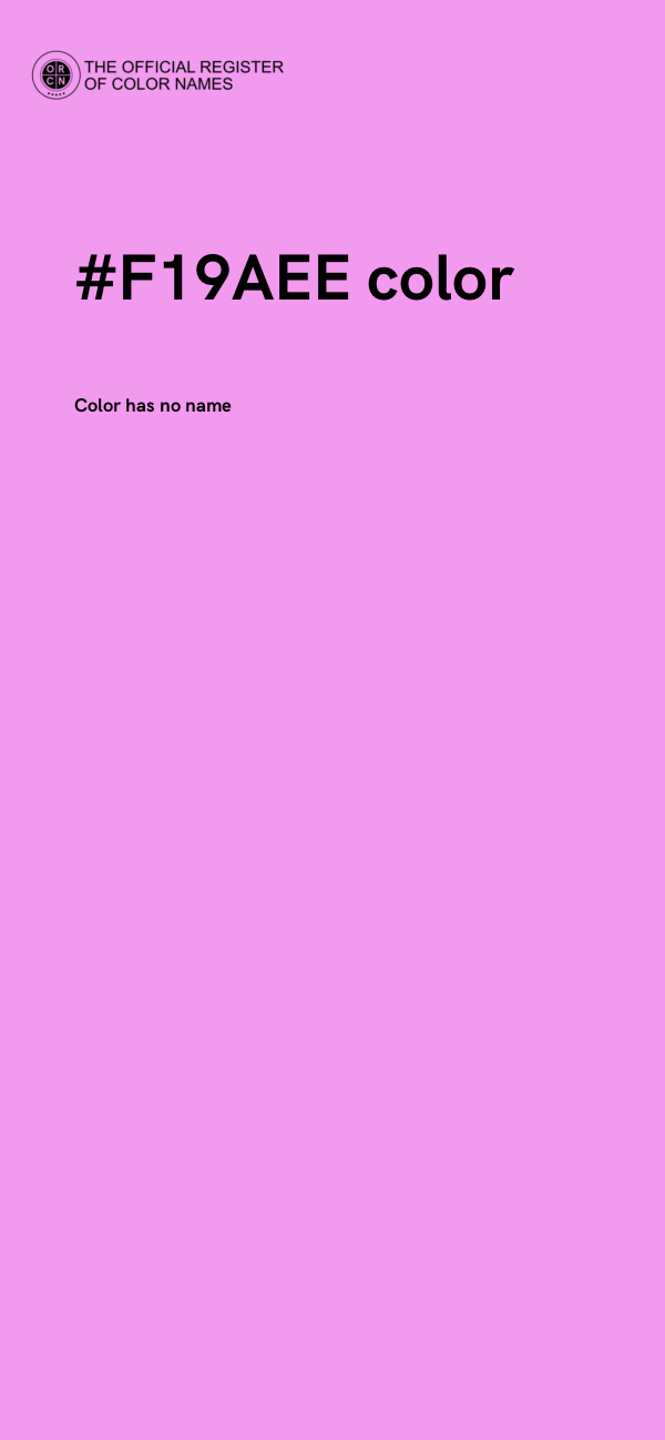 #F19AEE color image