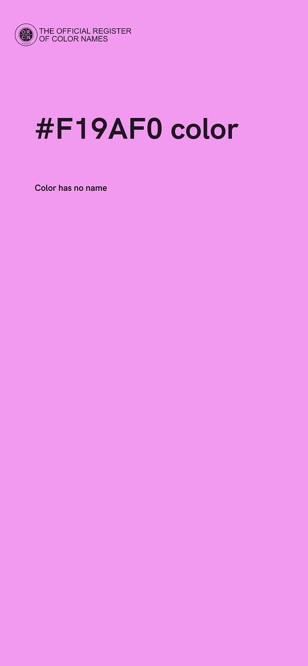 #F19AF0 color image