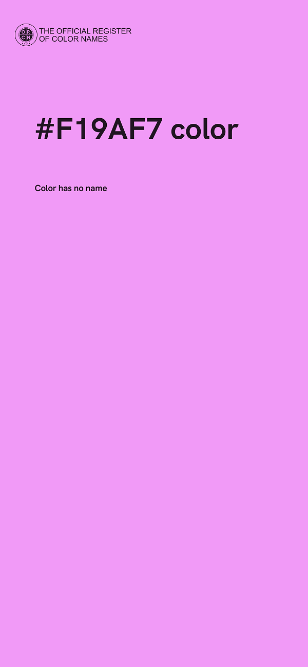 #F19AF7 color image