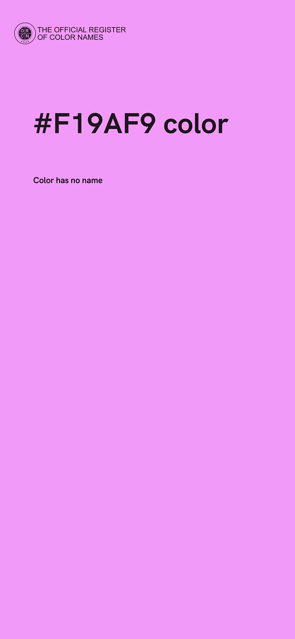 #F19AF9 color image