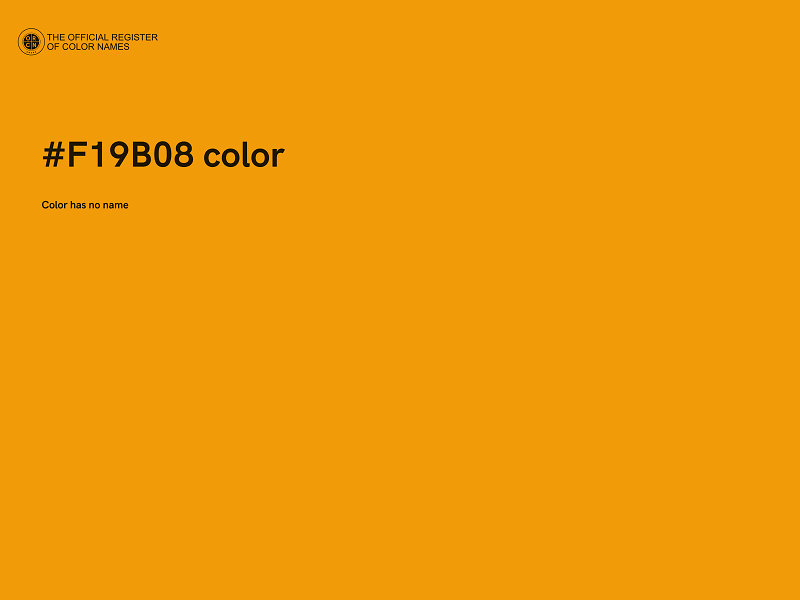 #F19B08 color image