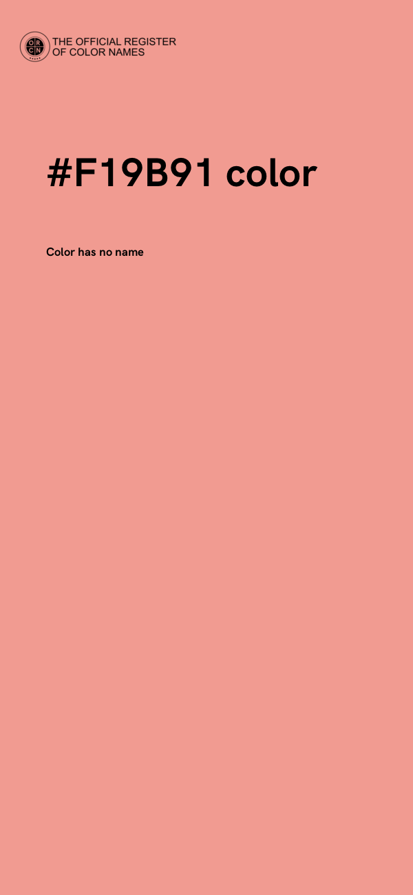 #F19B91 color image