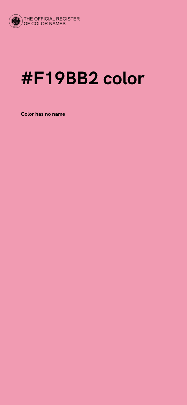 #F19BB2 color image