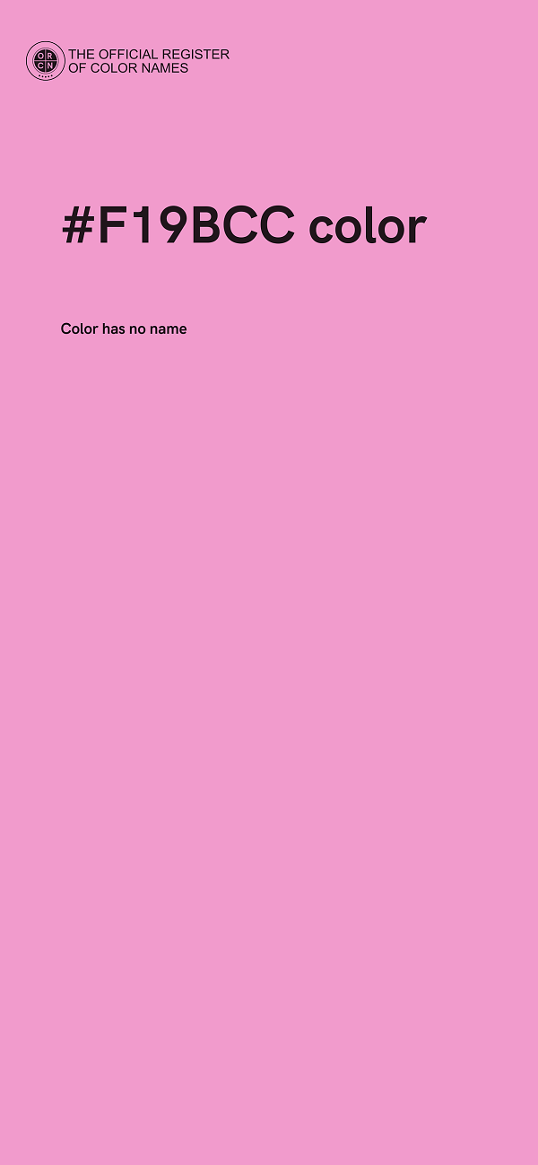 #F19BCC color image