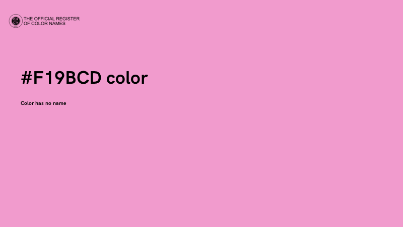 #F19BCD color image