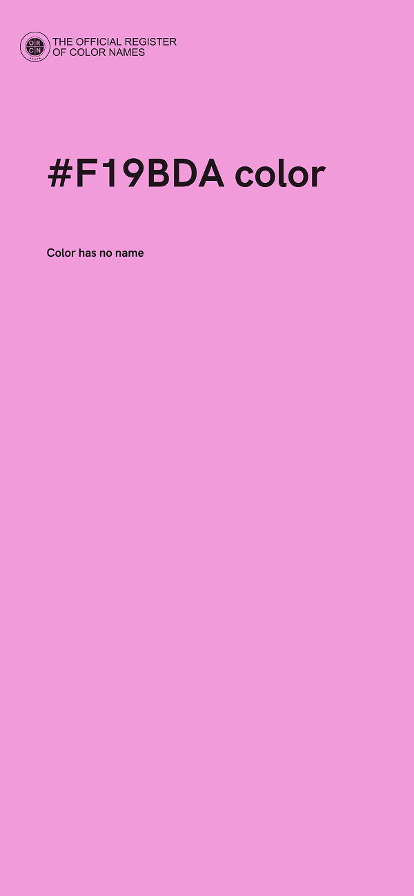 #F19BDA color image