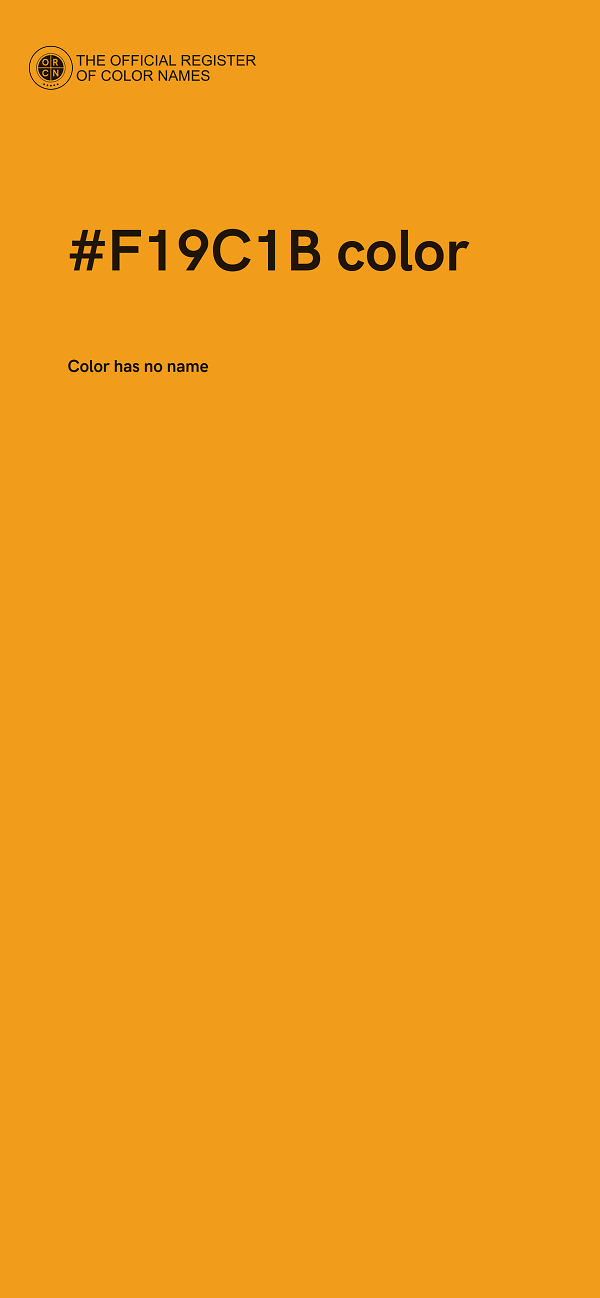#F19C1B color image