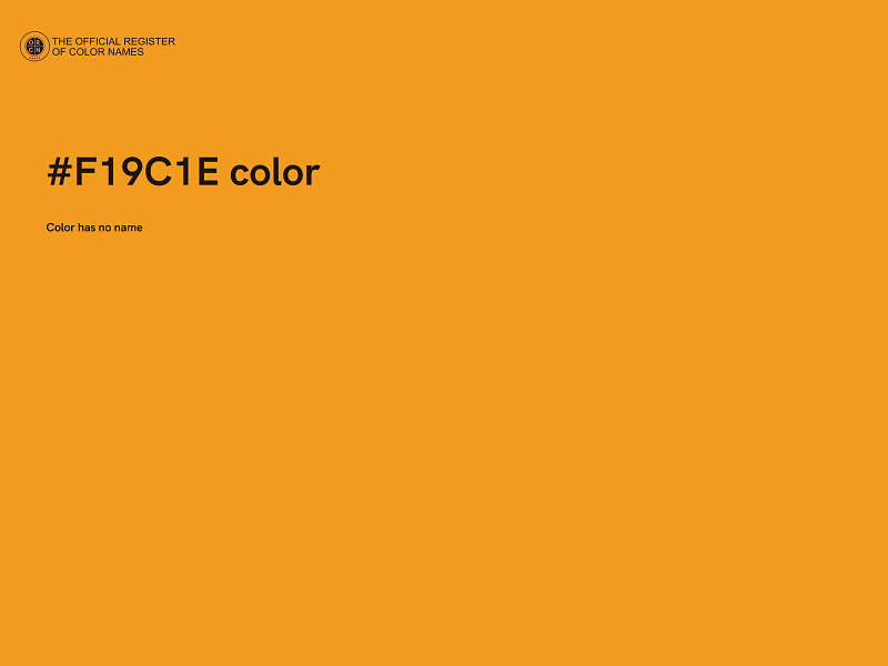 #F19C1E color image