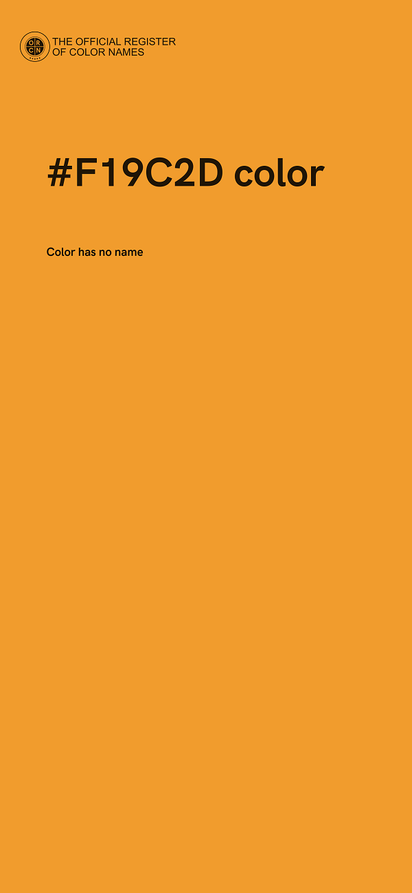 #F19C2D color image