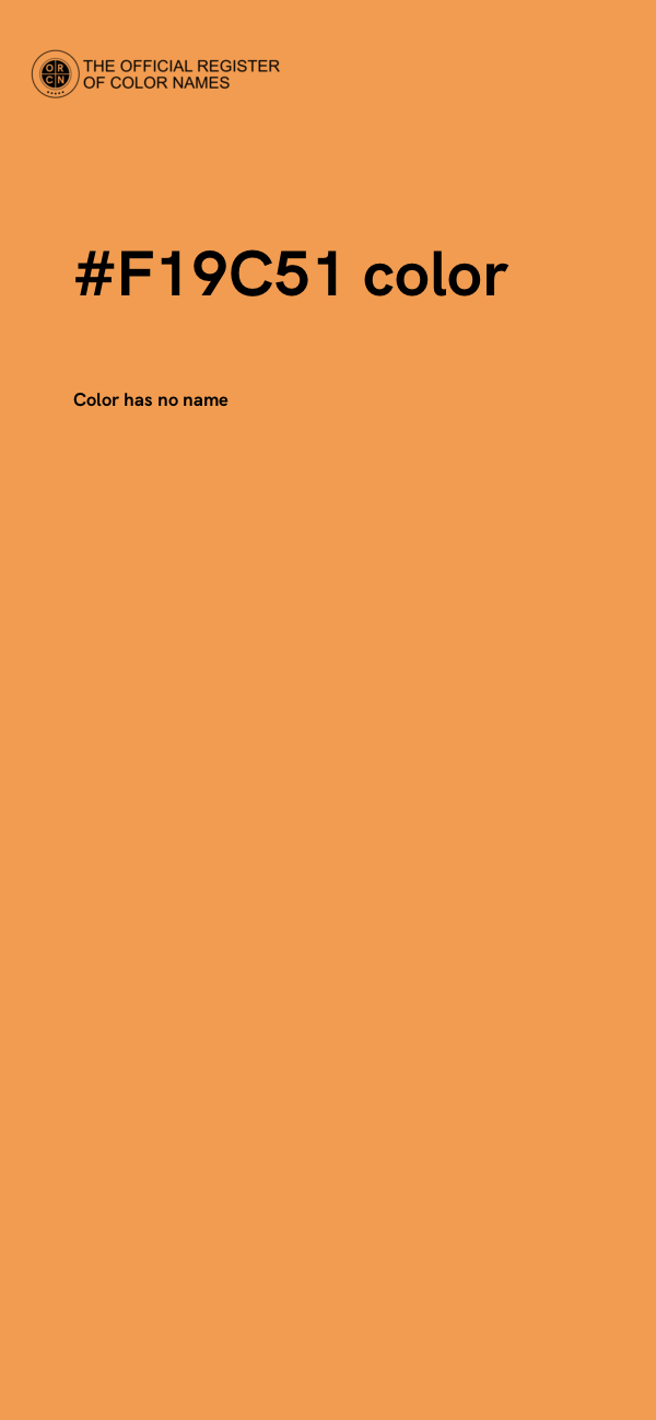 #F19C51 color image