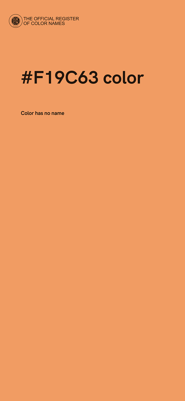 #F19C63 color image