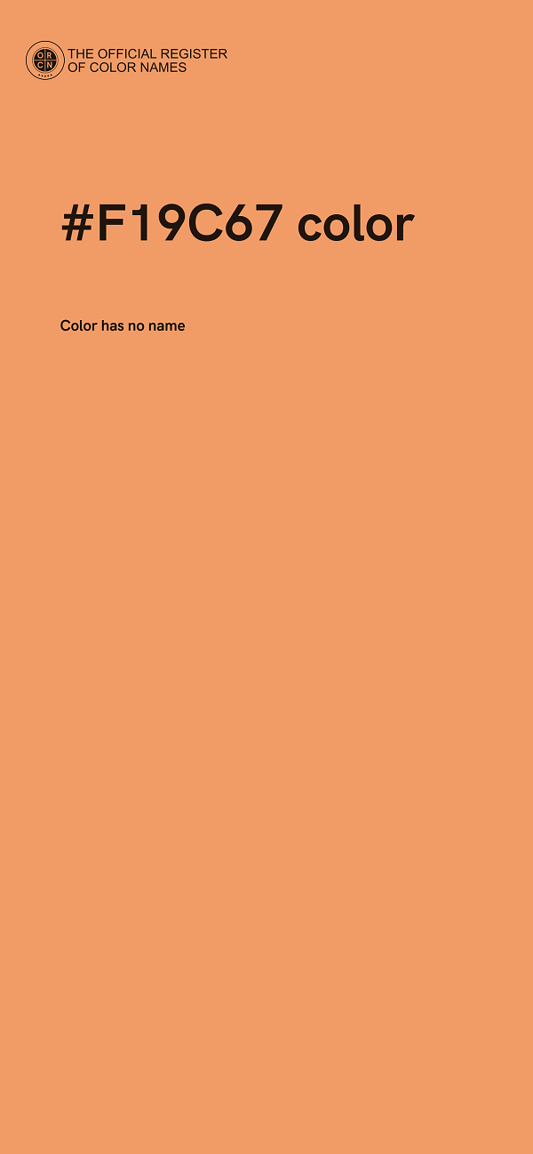 #F19C67 color image