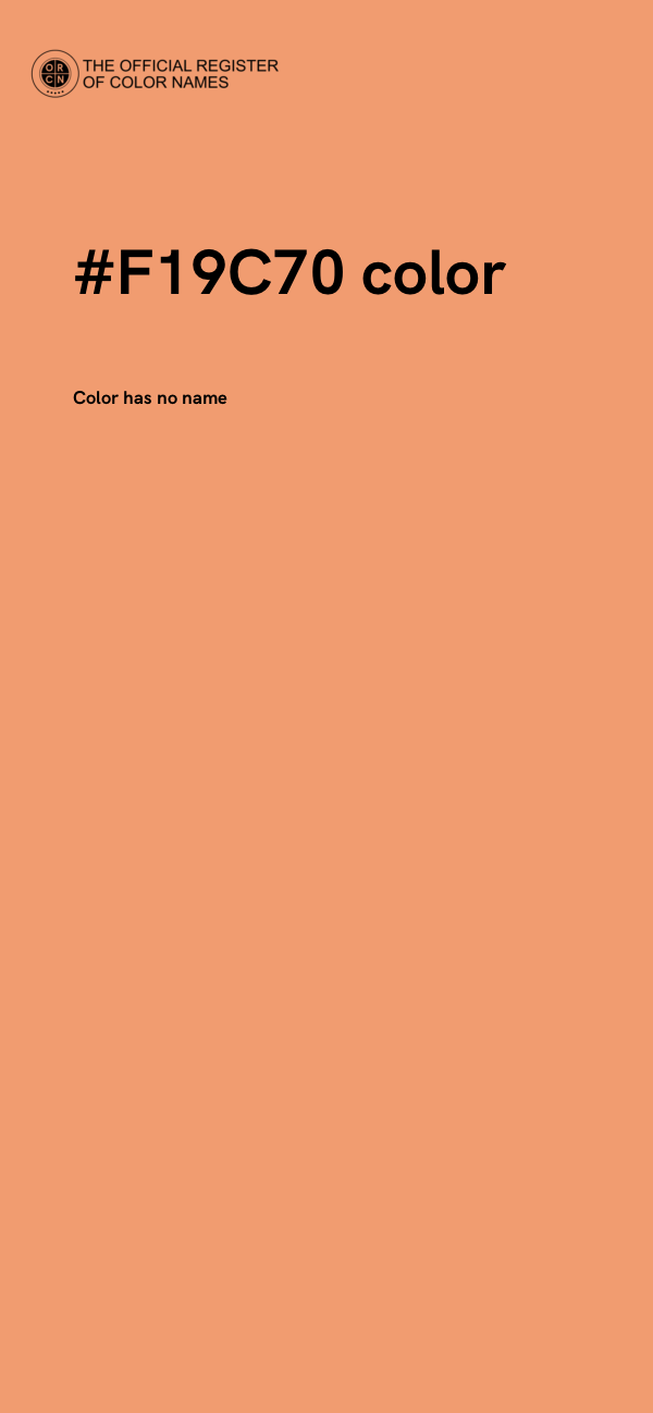 #F19C70 color image