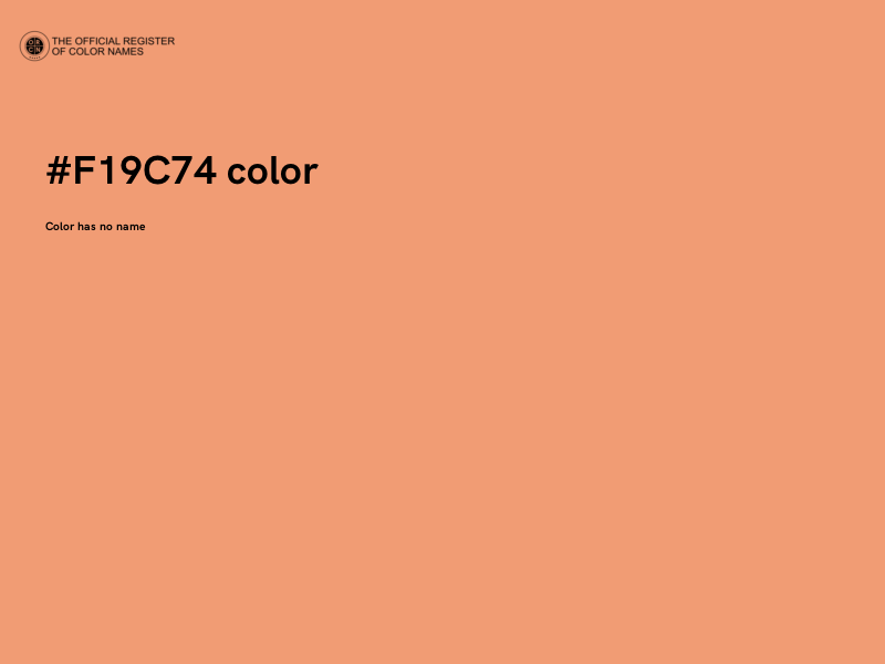 #F19C74 color image