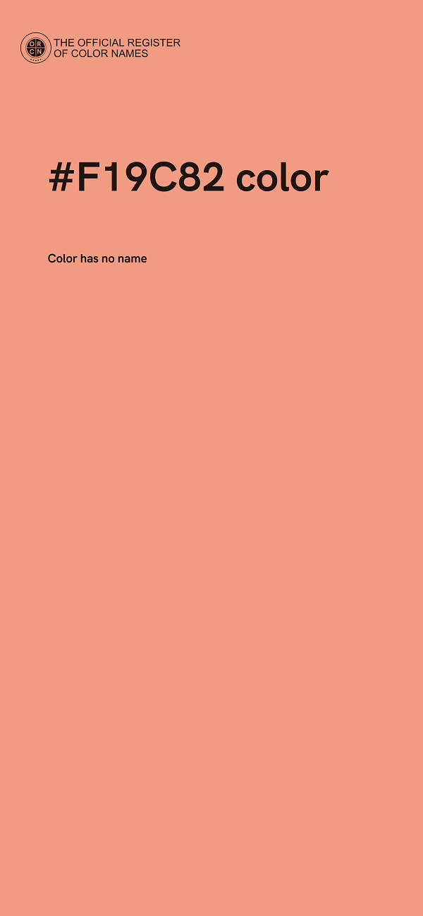 #F19C82 color image