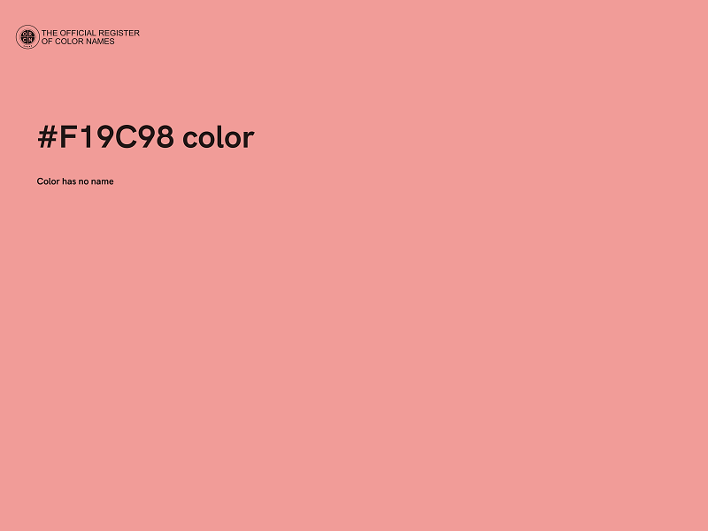 #F19C98 color image