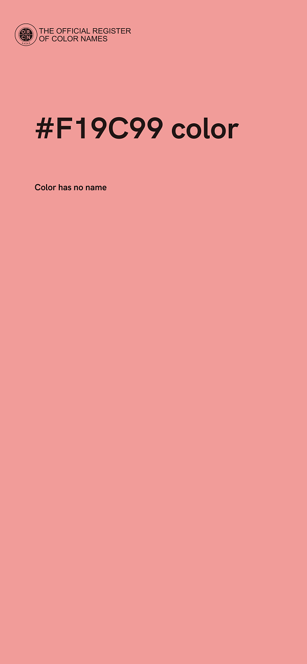 #F19C99 color image