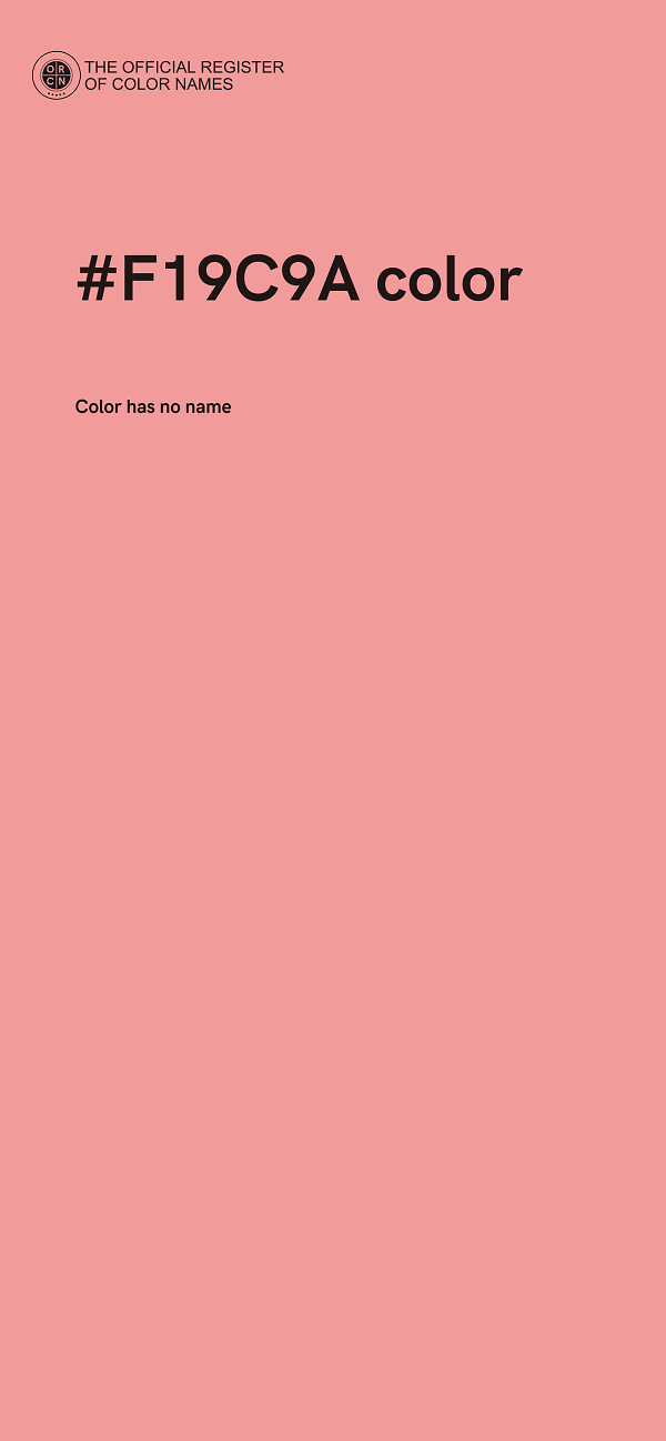 #F19C9A color image