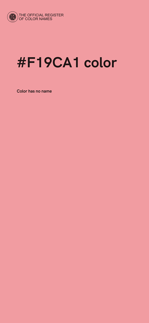 #F19CA1 color image