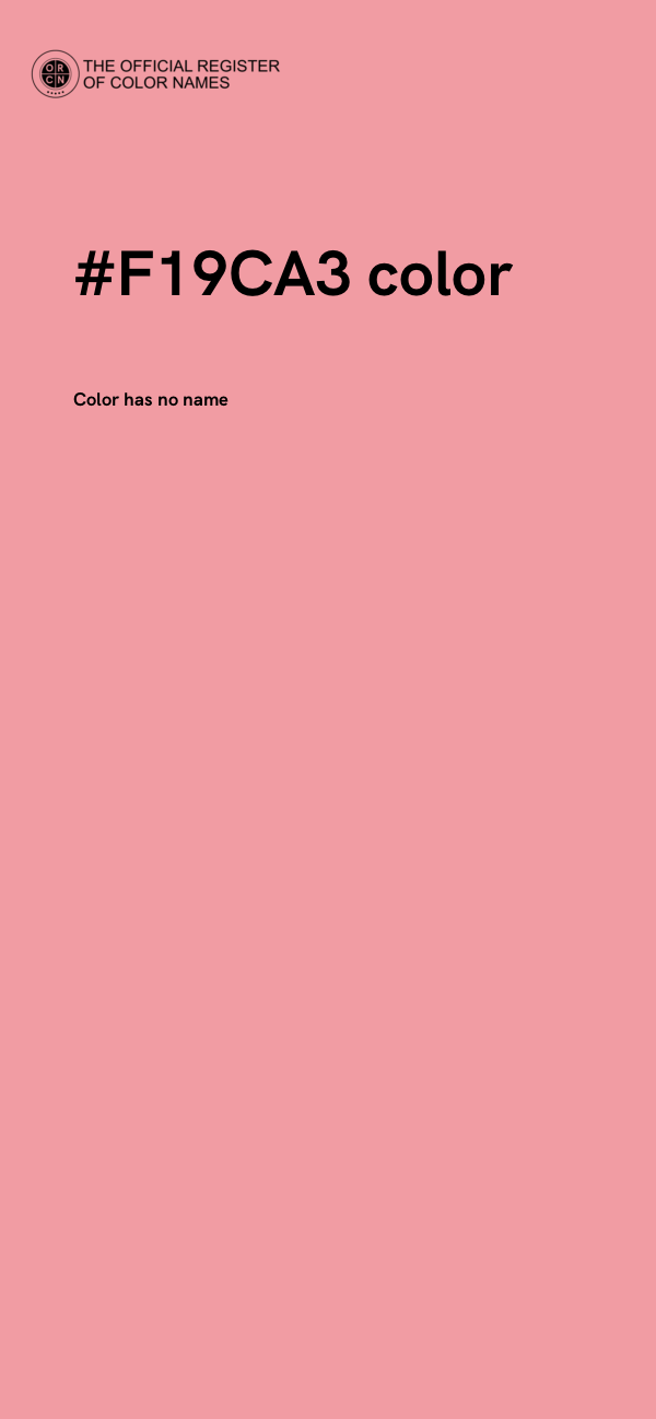 #F19CA3 color image
