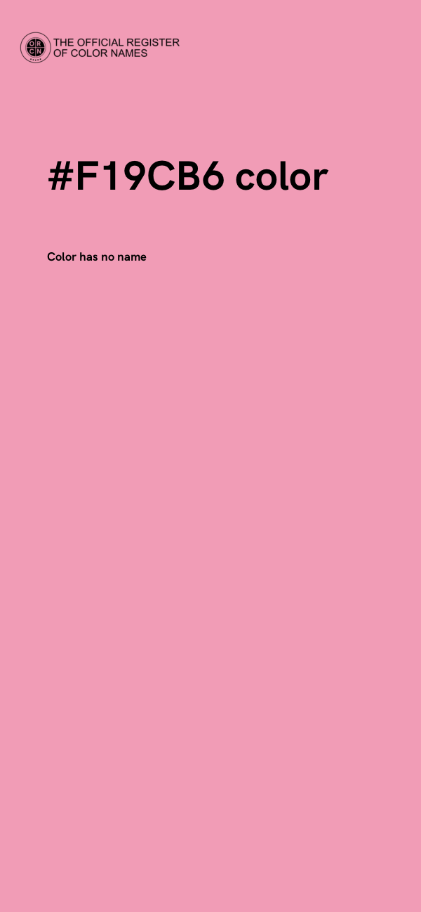 #F19CB6 color image
