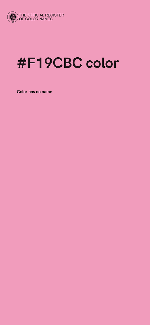 #F19CBC color image