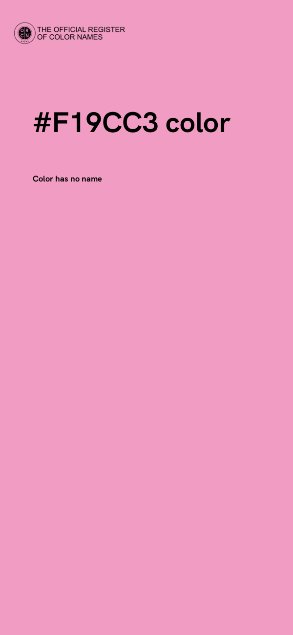#F19CC3 color image
