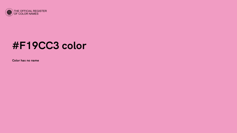 #F19CC3 color image