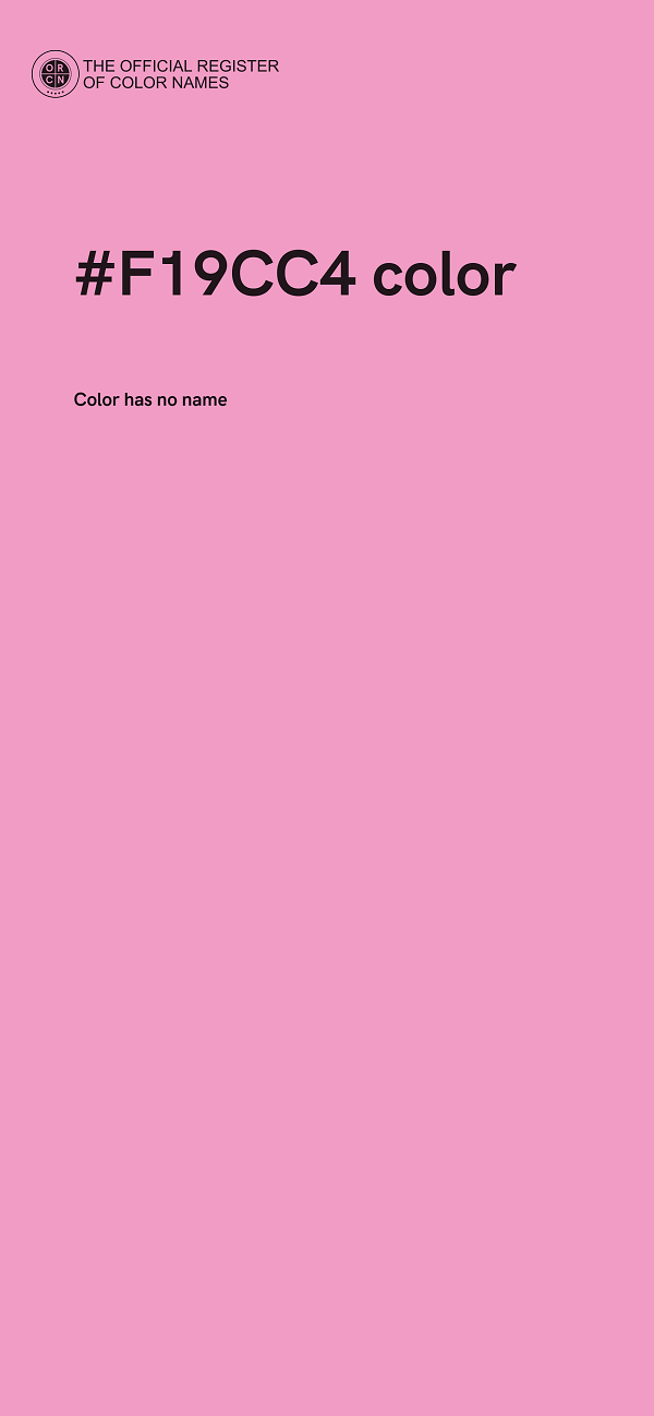 #F19CC4 color image