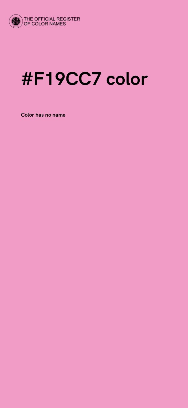 #F19CC7 color image