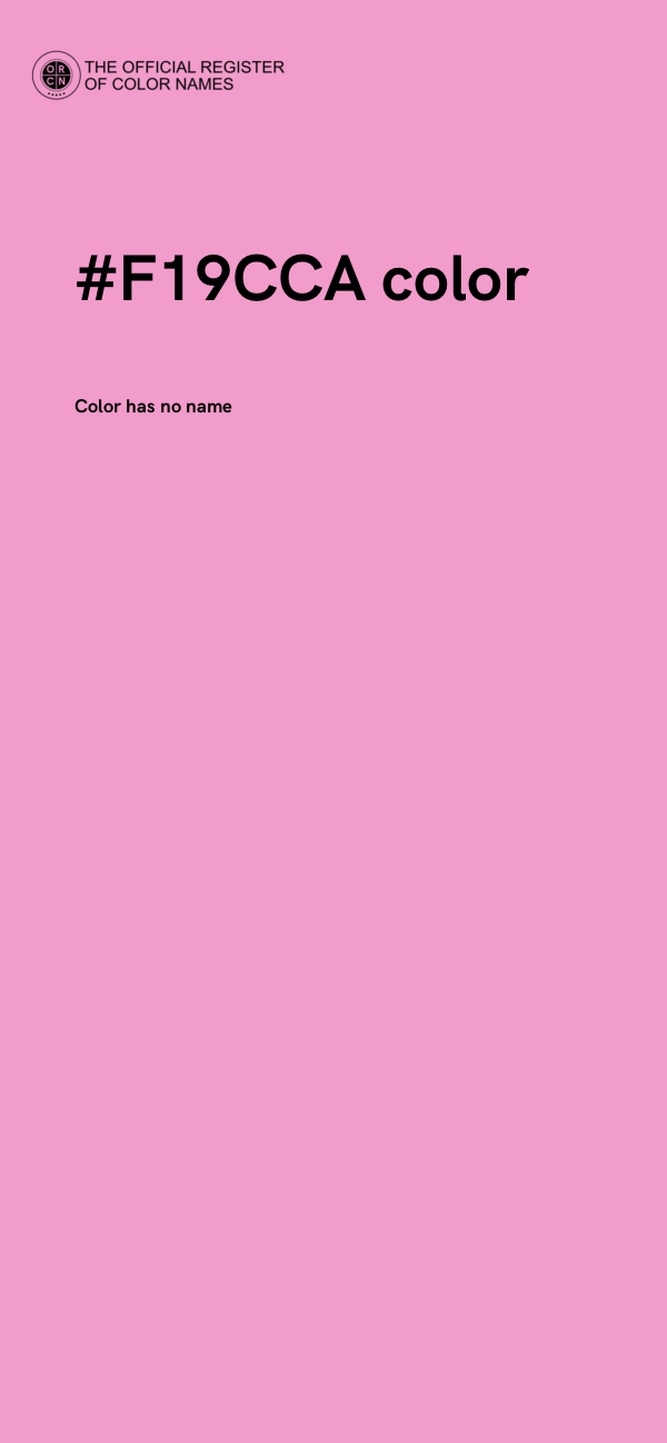 #F19CCA color image