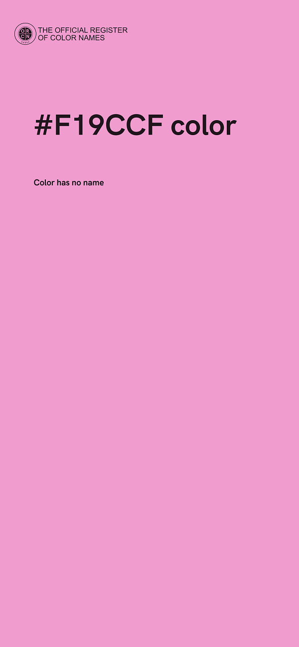 #F19CCF color image