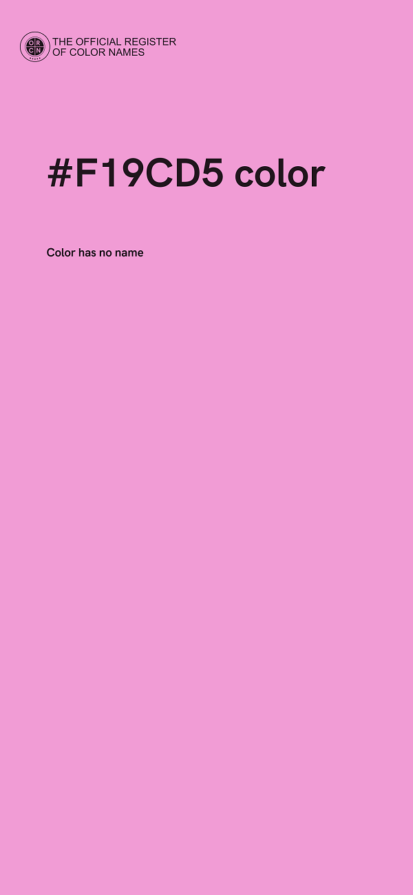 #F19CD5 color image
