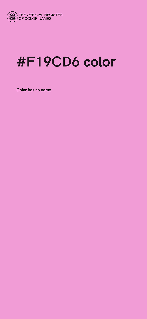 #F19CD6 color image