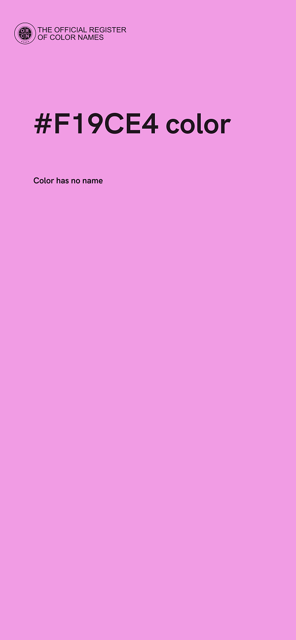 #F19CE4 color image