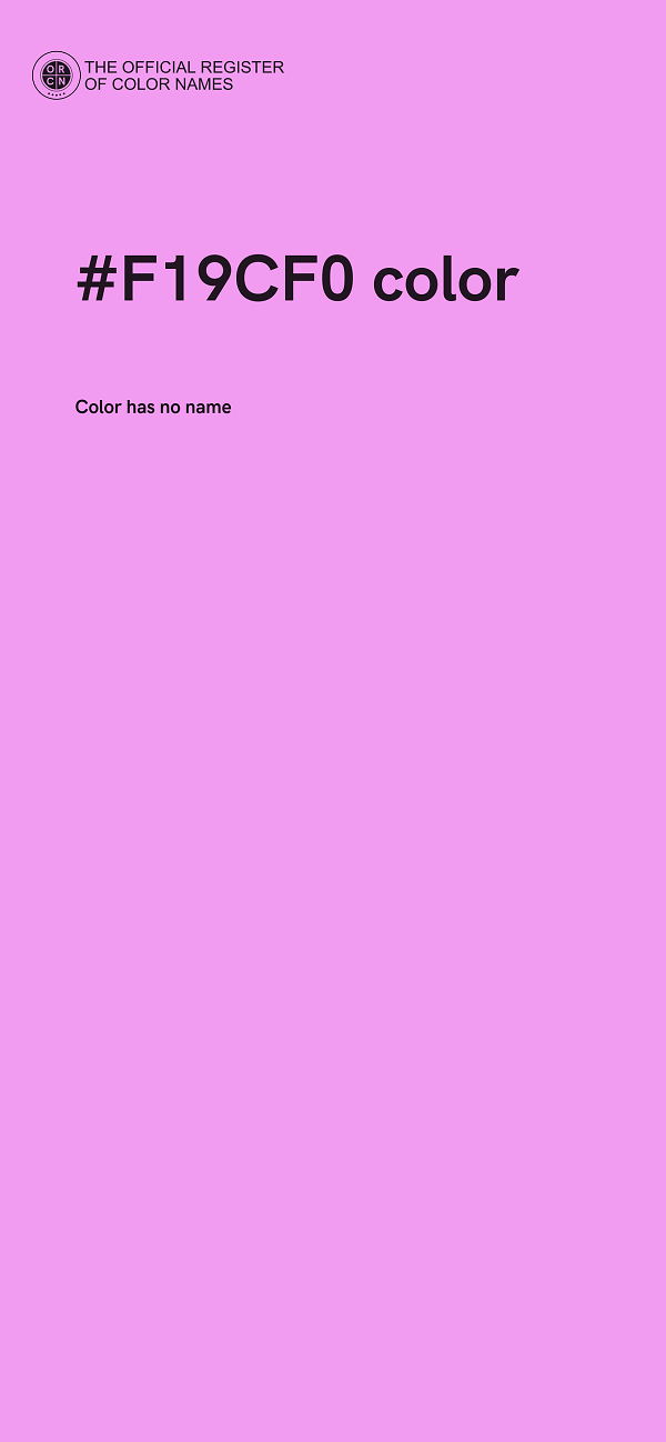 #F19CF0 color image