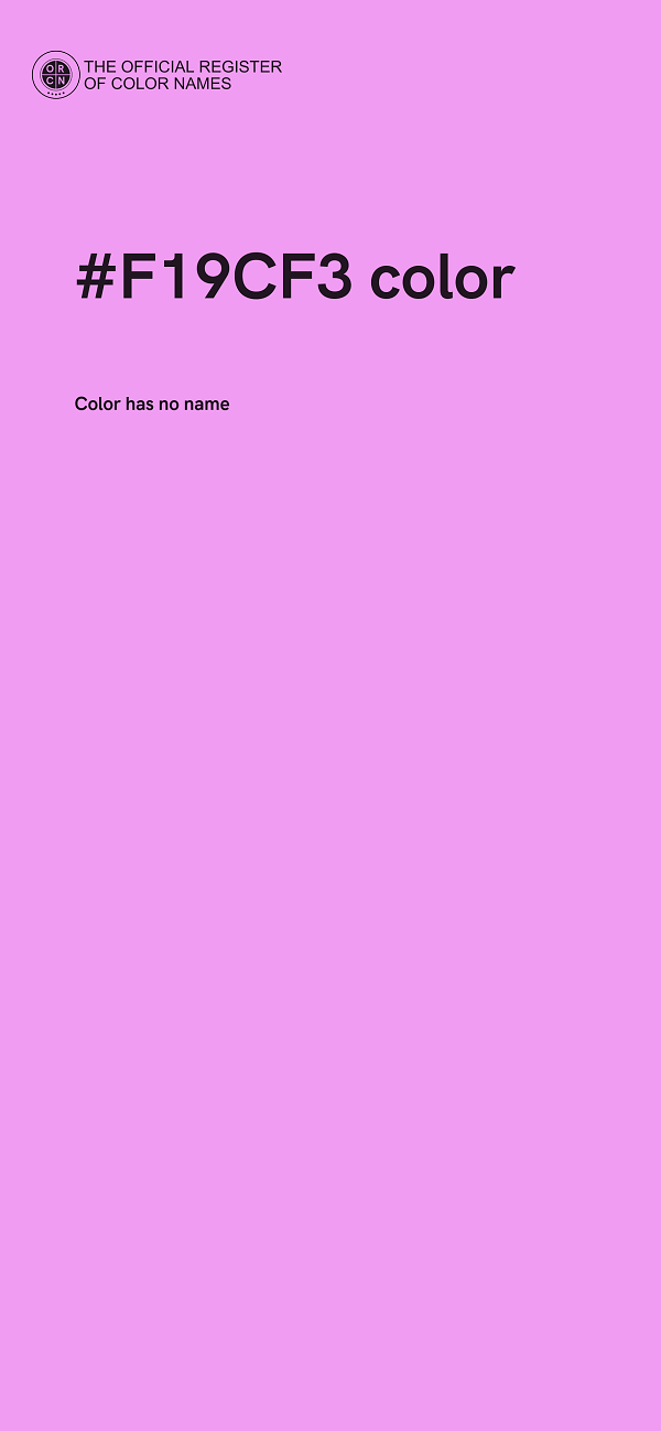 #F19CF3 color image