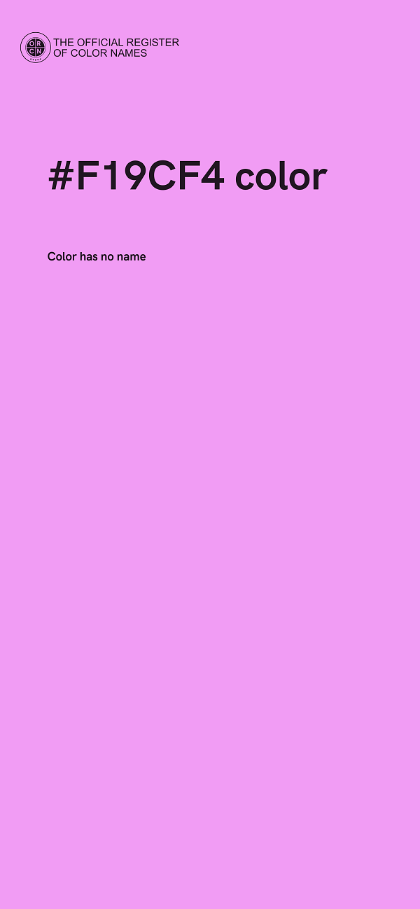 #F19CF4 color image