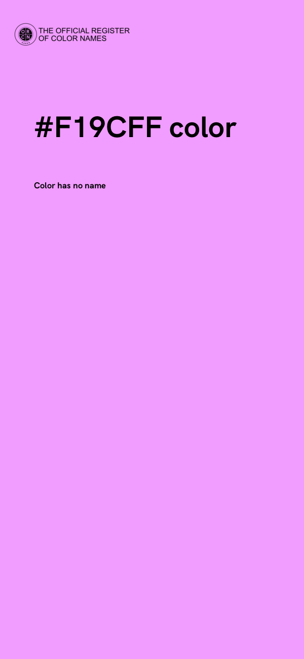 #F19CFF color image