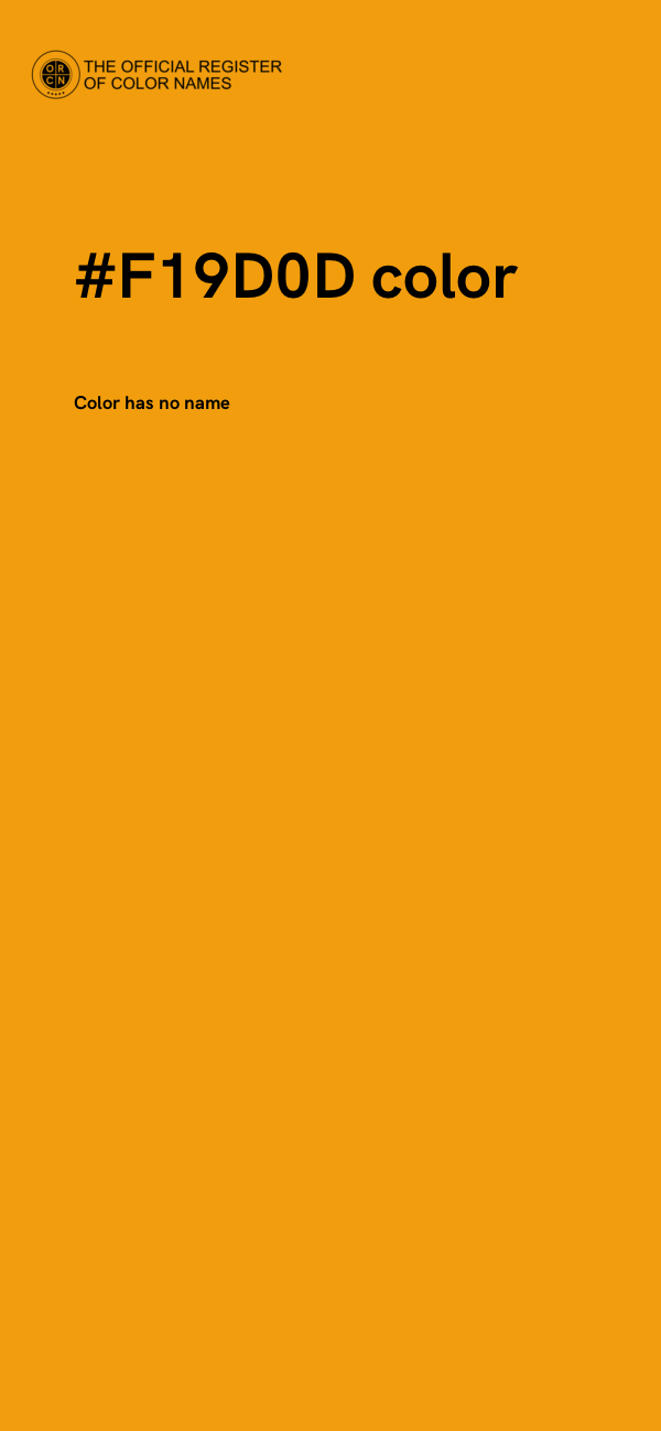 #F19D0D color image