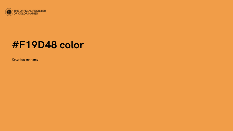 #F19D48 color image
