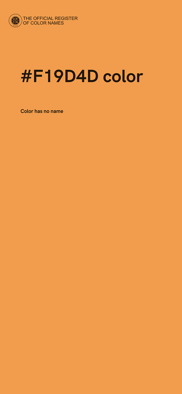 #F19D4D color image